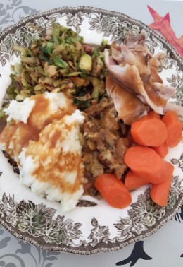 A plate full of goodness - Thanksgiving in June!